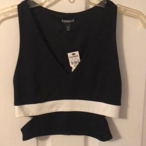 Express cut out sides crop top